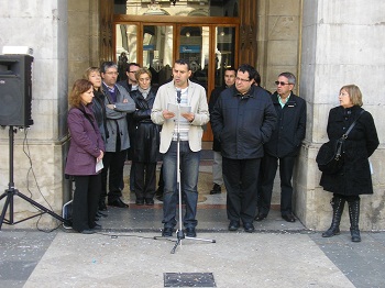 Moussa Zinebi ha obert la lectura del manifest Moussa Zinebi ha obert la lectura del manifest