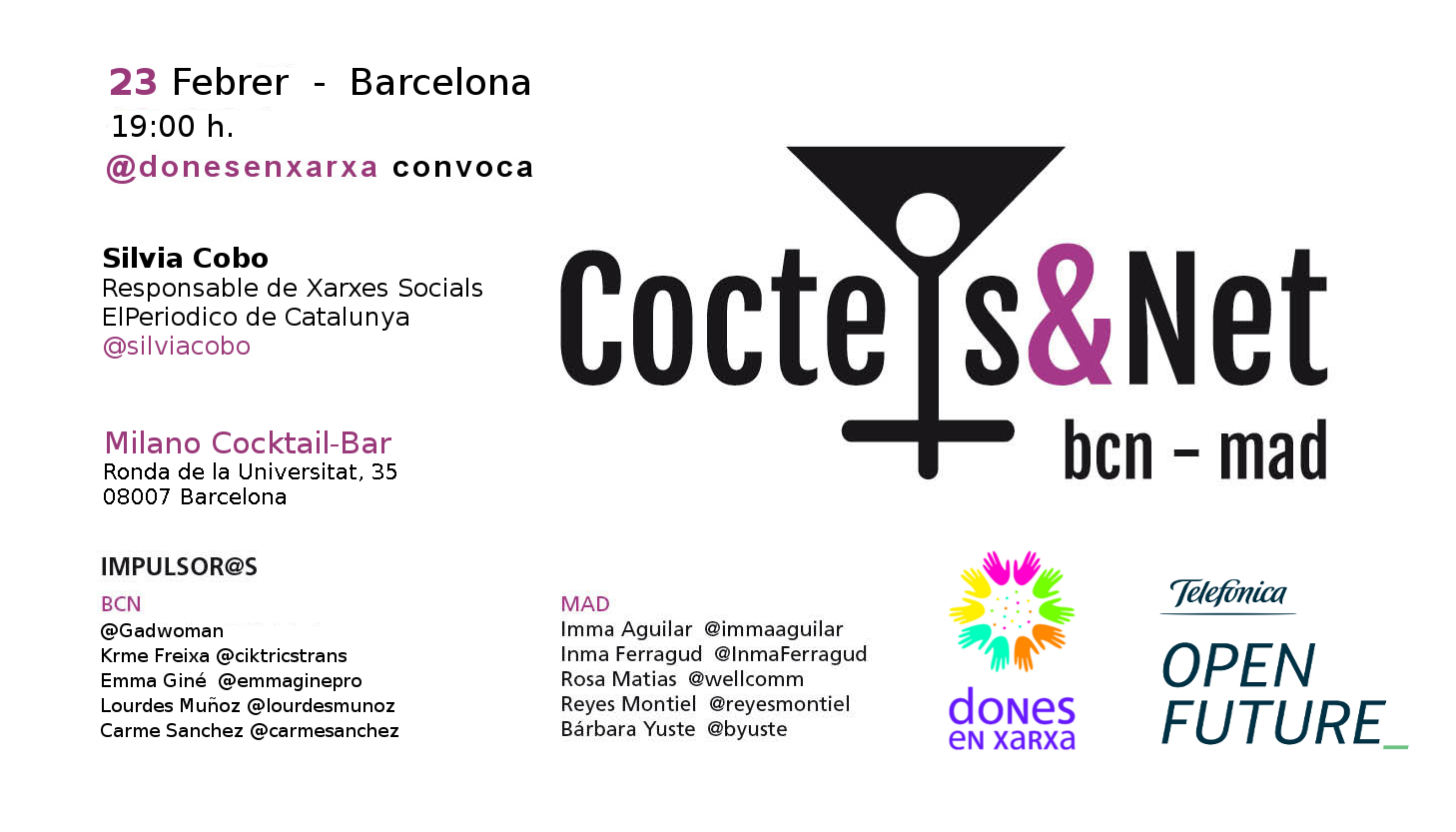 Coctels&Net amb Silvia Cobo